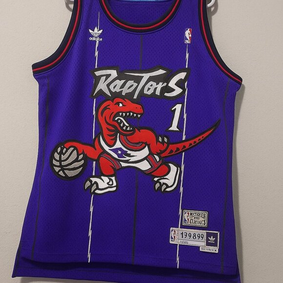 adidas Other - RARE Adidas Tracy McGrady Toronto Raptors HWC Throwback Road Jersey Large L